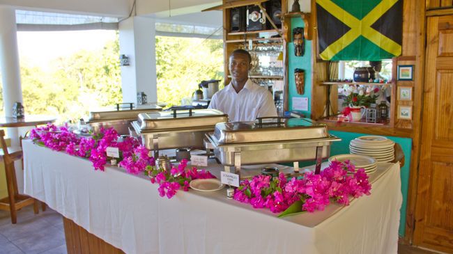 Rhodes Resort Jamaica Hanover المطعم الصورة
